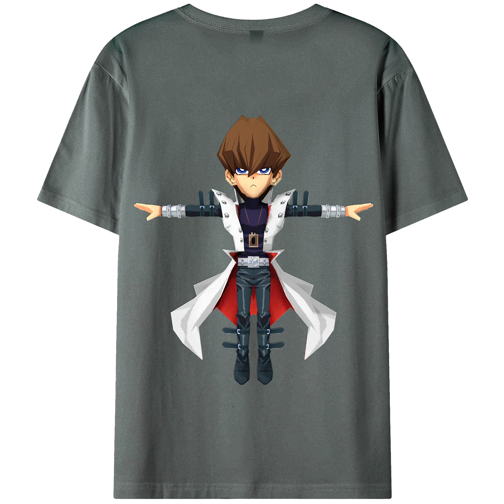 （画像用） 遊☆戯☆王 Yu-Gi-Oh! 綿100％半袖Tシャツ（背面プリント）